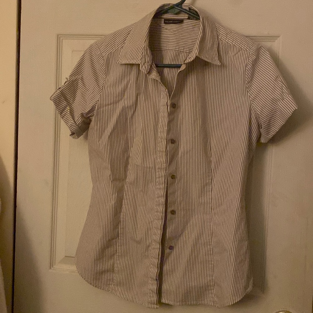 Striped button down shirt